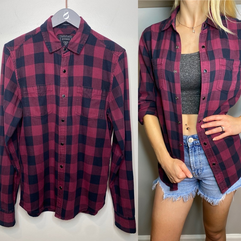 Guess Checkered Button Down.